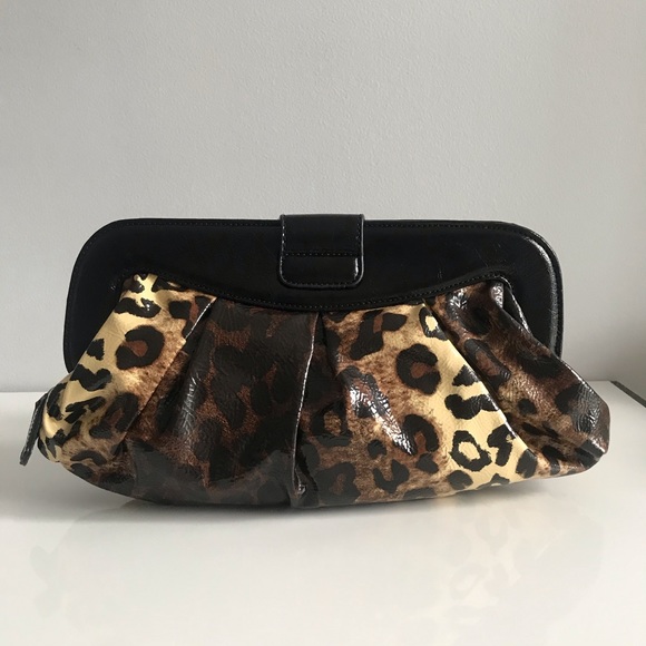 COPY - NWOT Aldo Black Brown Leopard Large Clutch Bag - Picture 15 of 15